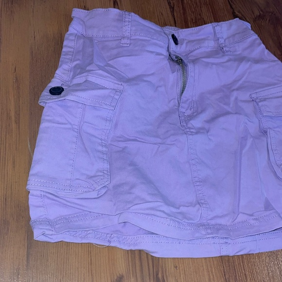 Lilac Purple Cargo Style Skirt Small - Picture 2 of 6